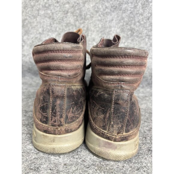 Chaco Boots Mens Size 9.5 Brown Leather Chukka Hiking Lace Up Ankle Casual Trail - Picture 6 of 10